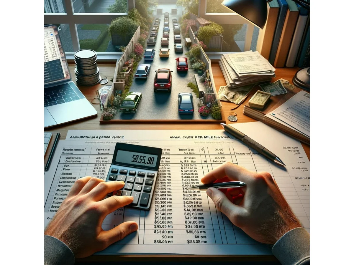 How to calculate annual cost per mile?